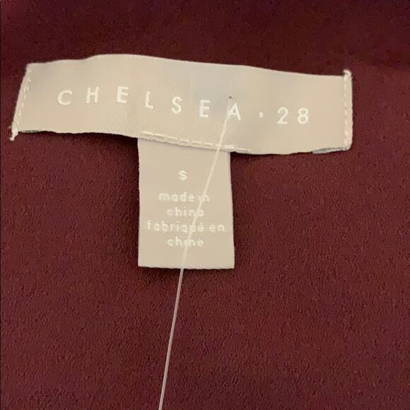 Chelsea28 Striped Long Sleeve Wrap Midi Dress NWOT Size Small - Picture 10 of 10